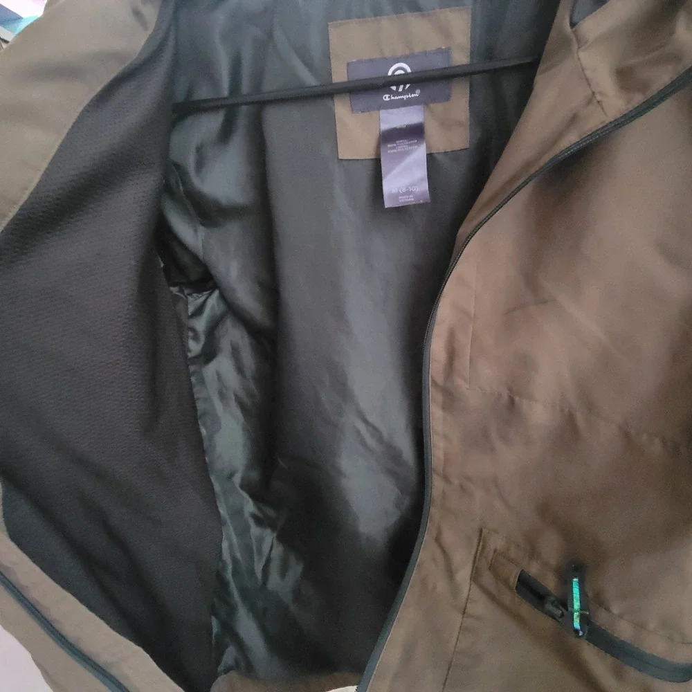 C9 by Champion Youth Boys Hooded Jacket Windbreaker Olive Green Size M (8-10)